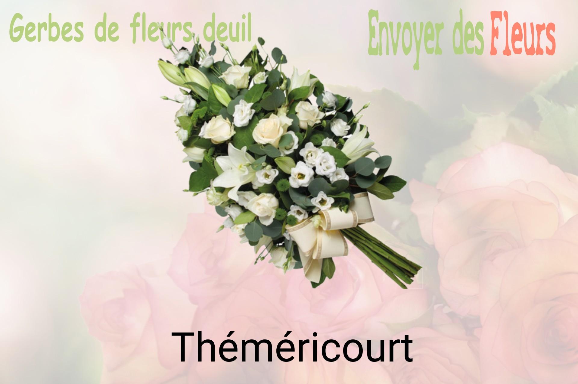 Gerbe de fleurs de deuil livrée à Théméricourt